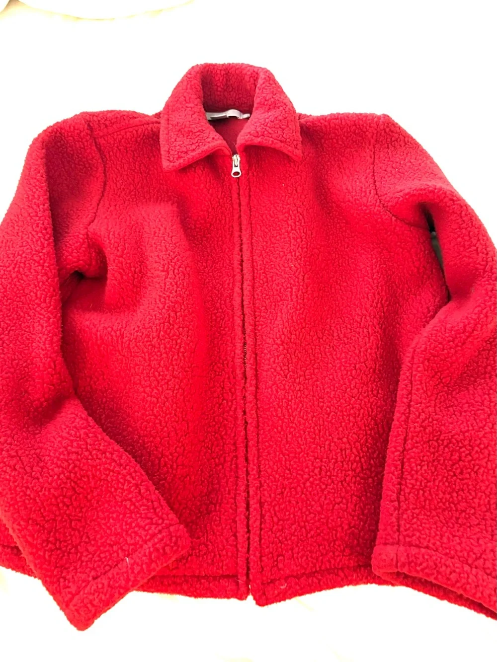 J. Crew Polartec® Fleece Full Zip Jacket, red